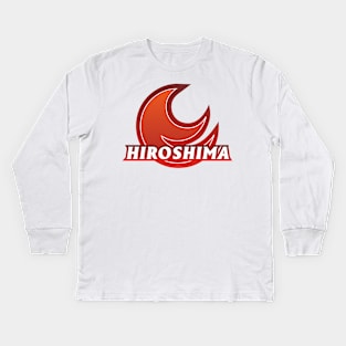 Hiroshima Prefecture Japanese Symbol Kids Long Sleeve T-Shirt